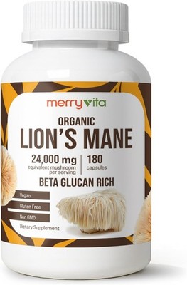Lion s Mane Supplement Capsules   Mushroom Supplement for Immune Brain, Memory &