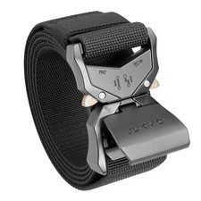 Tactical Belt, Military Hiking Rigger 1.5" Nylon Web Work Belt with Heavy Dut...