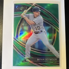 Panini Select Premier Bryan Reynolds #176 Green Prizm /5 Pittsburgh Baseball