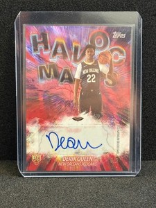 2025-26 TOPPS NBA HAVOC MARKS RED AUTOGRAPH - DERIK QUEEN PELICANS RC #3/5 HM-DQ