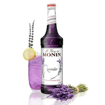 Monin - Lavender Syrup, Aromatic and Floral, Gluten-Free, NON-GMOm Vegan 750ml
