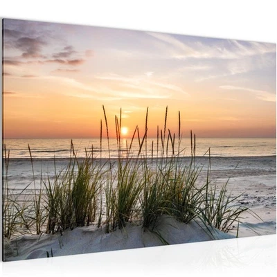 Wandbilder Wohnzimmer Strand Schlafzimmer Bild Modern Deko 60 x 40 cm - Bild 1 von 4