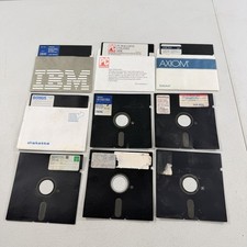 Lot of 9 Vintage Various Floppy Disks 5.25" IBM Axiom Nashua Untested