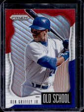 2021 Panini Prizm Ken Griffey Jr. Old School Red/White/Blue #OS-2 Mariners