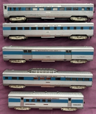 Five vintage 1970s Athearn HO passenger coaches, Baltimore & Ohio railway cars - Image 1 of 4