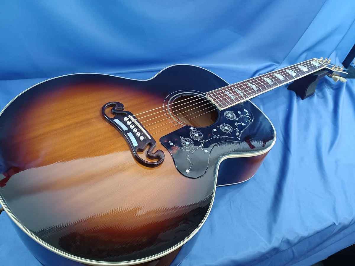 Guitarra Acústica Gibson J-200 VS 1993 Vintage Sunburst 17" Jumbo con Estuche...