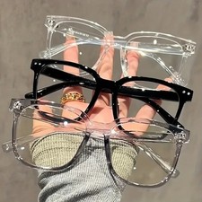 3pcs Blue Light Blocking Glasses Stylish Square Frame Optical Eyewear Set