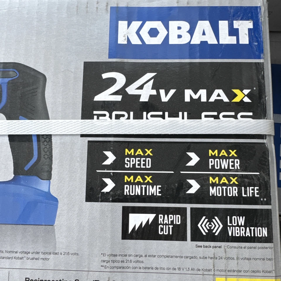 Kobalt 24V Cordless Brushless Reciprocating Saw | TOOL ONLY | KRS 1824B-03 - Image 3 of 4