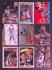 9 David Robinson Basketball Cards 