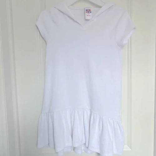 Harper Canyon Cover up white swimwear Hooded Girl Kids very sz 5 NEW NWT N24 - Picture 2 of 3