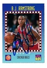 BJ Armstrong autograph signed Bulls 1994 Sports Illustrated SI for Kids NBA card
