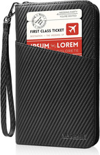 Polare Full Grain Leather Passport Holder Cover Case for Men and Women RFID Bloc