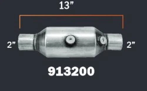 Convertidor catalítico de carga pesada de escape de 2" verdadero OBDII Foto 2 de 4