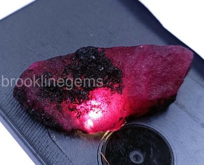 54.35CT Dyed Natural Pink Ruby Rough | Uncut Loose Gemstone | EGL Certified 5ART