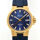 EPOS Sportive 3442YGBLBLR Automatic Blue Dial Gold Plated Rubber Men's Watch