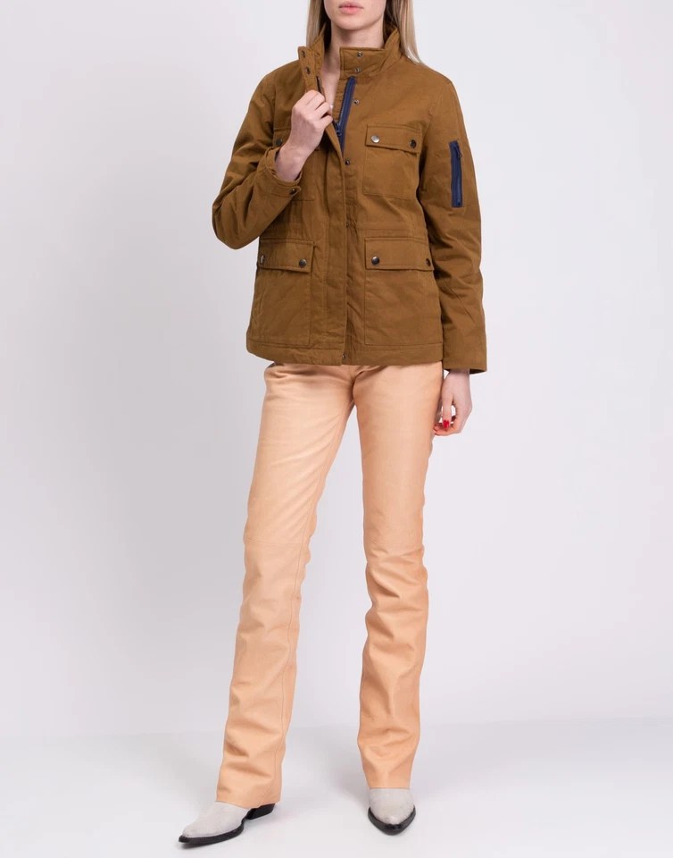 RRP €245 GEORGE J. LOVE Military Jacket Size S Padded Drawstring Waist Full Zip - Image 2 of 4