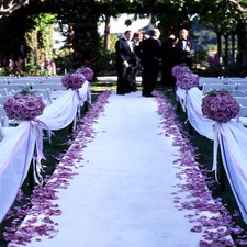 25ft Bridal Satin Aisle Runner 22 Colors Wedding 100 Polyester Satin Fabric