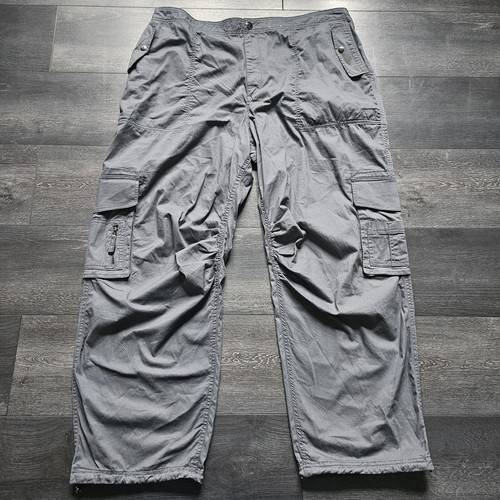 NWT Abercrombie Fitch Baggy Cargo Pants Womens XL Long Gray Streetwear Loose - Picture 3 of 18