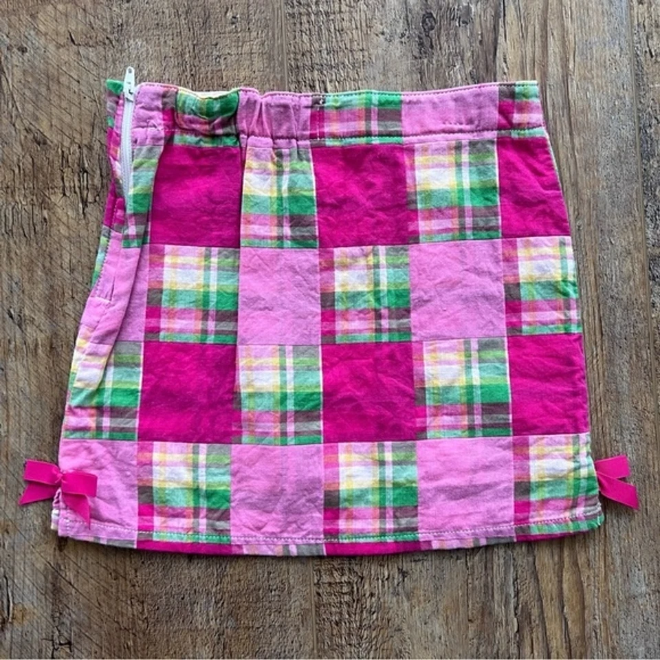 FALDA VINTAGE GYMBOREE madras a cuadros patchwork Foto 3 de 3
