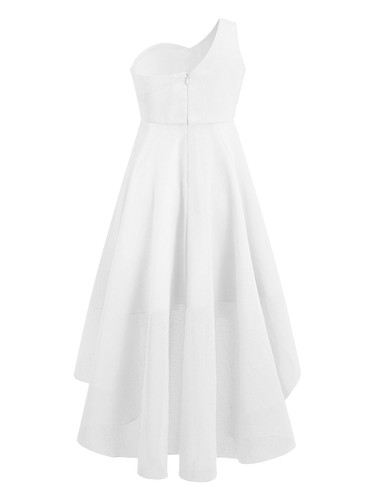 Niñas Fiesta Vestido con Cuentas Irregular Vestido de Baile Vacaciones Formal Brillante Chifón Escenario - Imagen 43 de 49