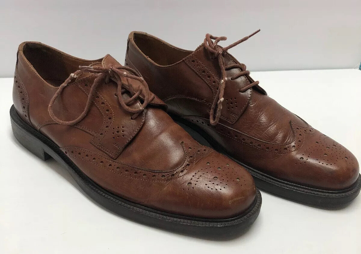 Johnston & Murphy Shoes Mens Size 12 M Brown Leather Wingtip Derby Dress XC4 Men main image 4