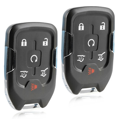 2 Remote 6-Button Key Fob for 2015 2016 2017 2018 2019 2020 GMC Yukon HYQ1AA