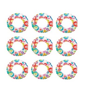 Intex 20-Inch Inflatable Kids Swim Ring Tube Pool Float (9 Pack) - Click1Get2 Cyber Monday