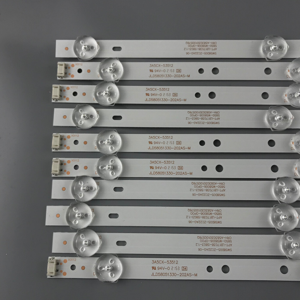 10pcs LED Strips for 58G2A300 58G2A 5835-W58000-1P00 APT-LB17038-58G3-1 ...