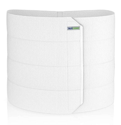 Actimove Abdominal Binder Four-Panel (White) X-Small