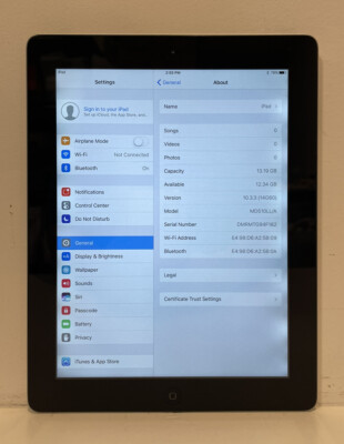 Apple iPad 4th Gen., 16GB, Wi-Fi, 9.7
