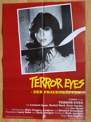 Rachel Ward NIGHT SCHOOL German 1-sheet poster TERROR EYES 1982 slasher 