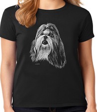 Shih Tzu Face T-shirt for Women Ladies Tee Dog Breed Womans Gifts