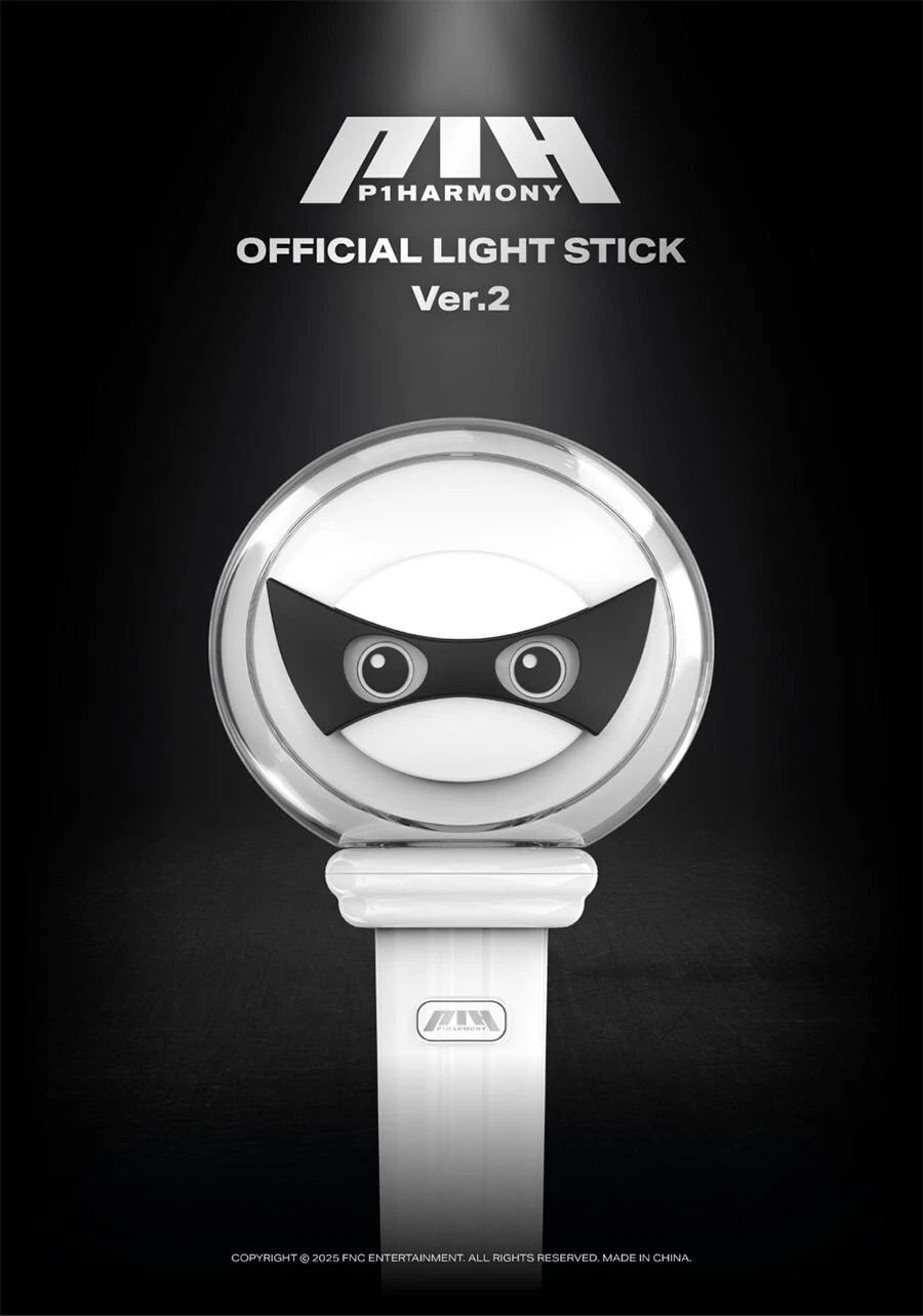 P1Harmony ペンライト P1HARMONY OFFICIAL LIGHT STICK VER.2 w/ Strap,Foto Karte Set