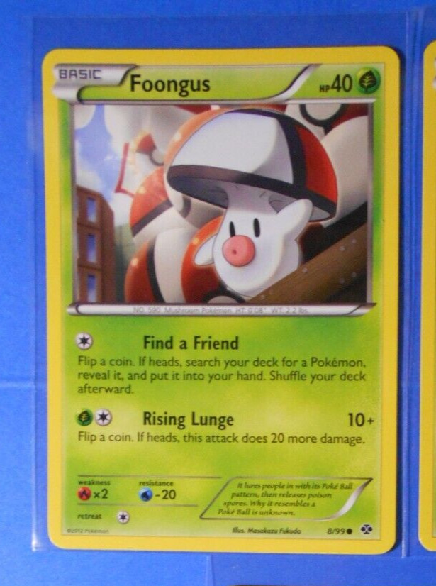 Foongus 8/99 Pokemon card BW Next Destinies common NM