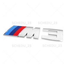 For E92 Chrome M3 Emblem Badge Car Rear Trunk Abs M Performance 901