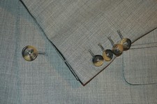 Ermenegildo Zegna 15 MilMil 15 Taupe/Ivory 3Btn Suit Jacket Sport Coat 44L