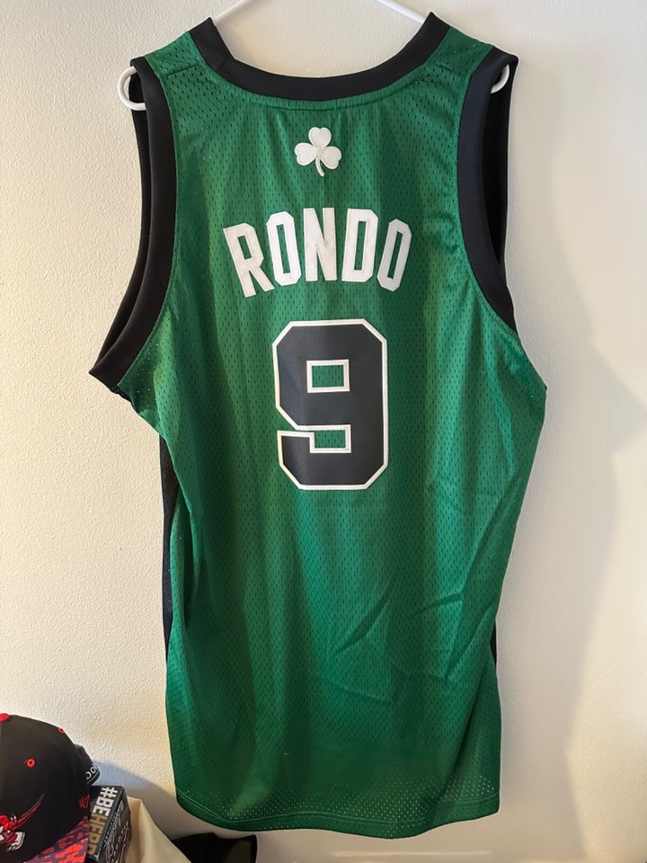 VTG NBA Adidas Boston Celtics Rajon Rondo Jersey #9 Mens XL SEWN Green ...