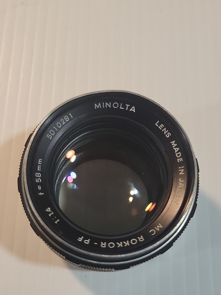 MINOLTA MC ROKKOR-PF 58mm f/1.4 MF Lens | eBay