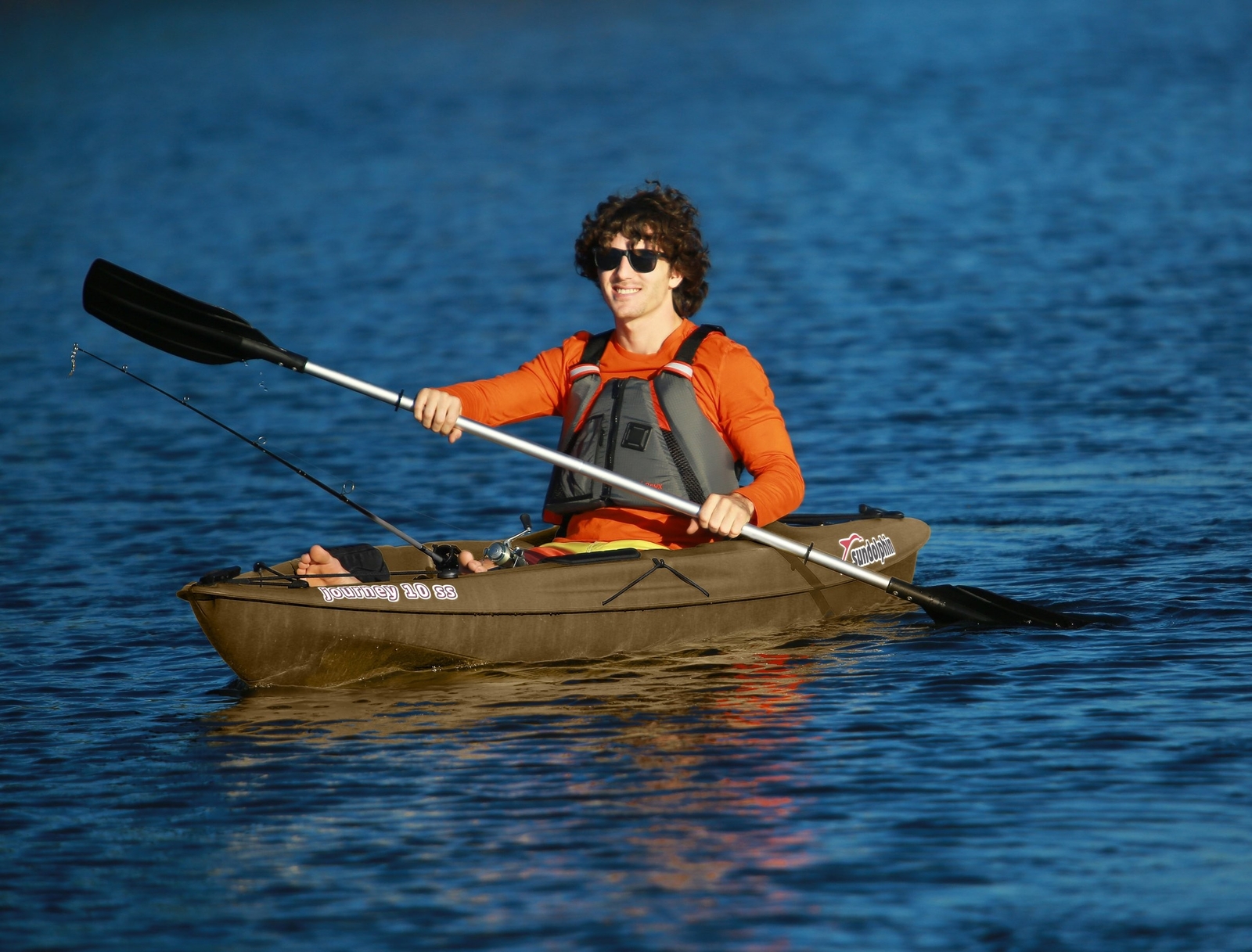 Sun Dolphin Journey 10-Foot Sit-on-top Fishing Kayak OLIVE