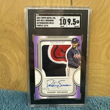2022 topps definitive Dansby Swanson  /10 SGC 10/9.5 Pop1