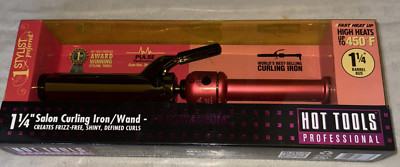 *Hot Tools Professional 1 1/4  TITANIUM  Pink Curling Iron / Wand #HPK45