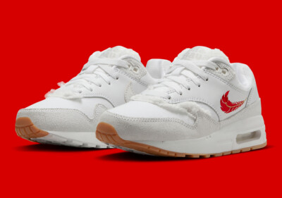 Nike Air Max 1 PRM The Bay Coast Pack White University Red FJ4451 