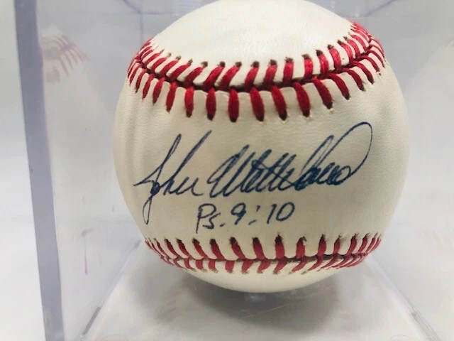 John Wetteland Ps 9:10 Autograph Signed NY Yankees Official Rawlings Baseball - Image 2 of 3