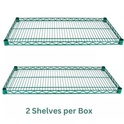 Commercial Kitchen Green Epoxy Wire Shelving Heavy Duty Storage Rack 18"x36"