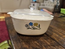 1970  s Childs Toy Corningware Plastic Casserole Dish With Lid