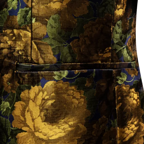 Para Hombres Floral Esmoquin Cena Chaqueta Calce Regular Chal Solapa Paisley Baile de graduación Fiesta Traje - Imagen 234 de 236