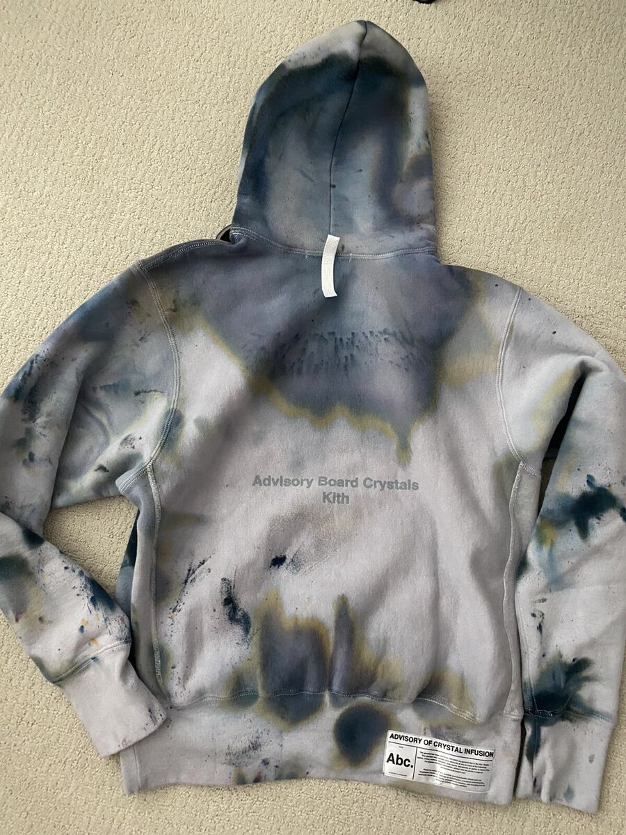 Kith x Advisory Board Crystals Storm Dye Hoodie Size Small