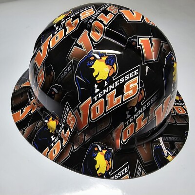 full brim hard hat custom hydro dipped IN TENNESSEE VOLS ROCKY TOP