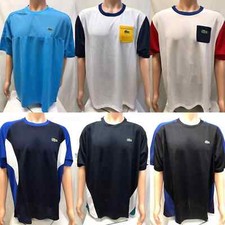 NWT Lacoste Sports Mens Crew Neck Short Sleeve Polyester Tennis Polo, L XXXL