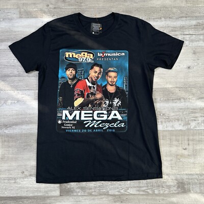 97.9 Mega Bash Festival Men's Black Shirt Large NJ April 20 18  Alex Sensation